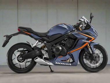 Carenados Moto Honda CBR650R 2019-2020 - Azul Oscuro Brillante Naranja Negro