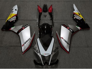 Carenado Moto Aprilia RSV4 1000 2009-2015 - Plata Rojo Negro Amarillo