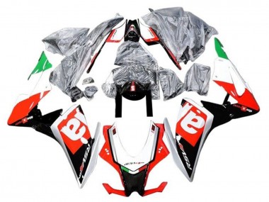 Carenados Moto Aprilia RSV4 1000 2009-2015 - Rojo Negro Plata Verde