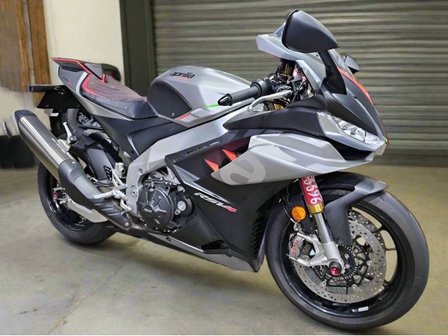 Carenados Moto Aprilia RSV4 1100 2021-2024 - Plata Brillante Negro Mate