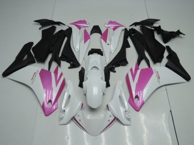 Carenados Moto Honda CBR125R 2002-2006 - Blanco Rosa Negro Mate