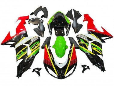 Carenados Moto Kawasaki ZX10R 2006-2007 - Rojo Verde Amarillo Negro