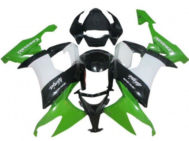 Carenado Moto Kawasaki ZX10R 2008-2010 - Verde Blanco Negro