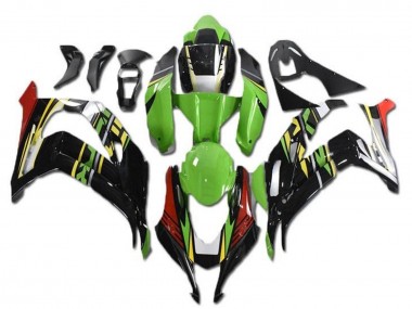 Carenados Moto Kawasaki ZX10R 2016-2020 - Verde Rojo Amarillo Negro