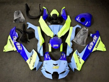 Carenados Moto Kawasaki ZX10R 2021-2025 - Azul Amarillo GYTR 46