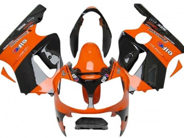 Carenados Moto Kawasaki ZX12R 2002-2006 - Naranja Negro Elf Bridgestone