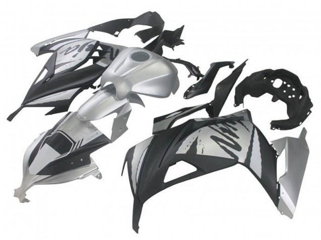 Carenados Moto Kawasaki EX300 2013-2024 - Plata Negro