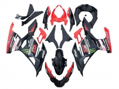 Carenados Moto Kawasaki Ninja 400 2018-2024 - Rojo Negro Verde Monstruo
