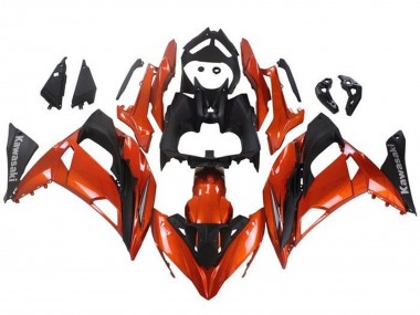 Carenados Moto Kawasaki Ninja 650 EX650 2017-2019 - Naranja Negro Mate