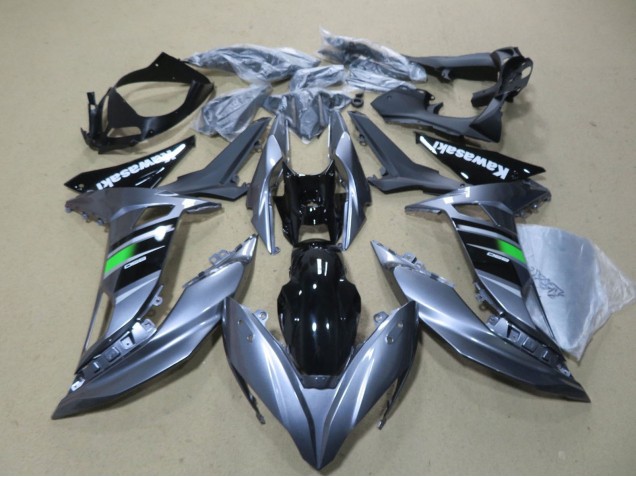 Carenados Moto Kawasaki Ninja 650 EX650 2017-2019 - Gris Brillante Verde Negro Blanco