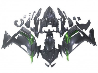 Carenados Moto Kawasaki Ninja 650 EX650 2020-2024 - Falso FibraCarbono Verde