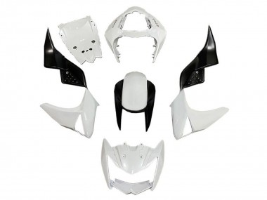 Carenados Moto Kawasaki Z1000 2007-2009 - Blanco Negro