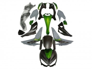 Carenados Moto Kawasaki Z1000 2014-2019 - Verde Gris Negro Mate