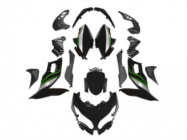 Carenados Moto Kawasaki Versys 650 2015-2021 - Negro Verde Plata