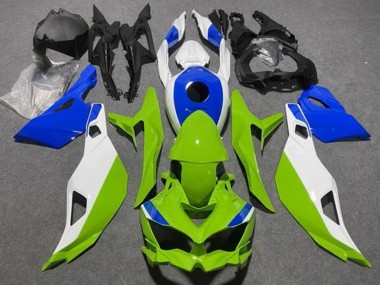 Carenados Moto Kawasaki ZX25R ZX-25R 2019-2025 - Blanco Azul Verde