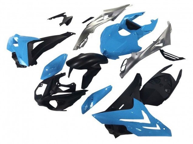 Carenados Moto BMW S1000R 2014-2016 - Azul Plata Negro Mate