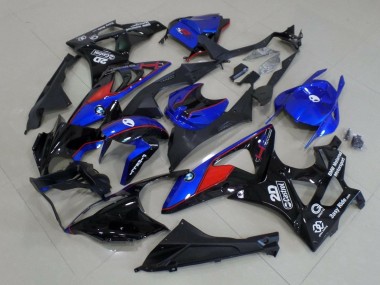Carenados Moto BMW S1000RR 2015-2016 - Azul Rojo Negro Brillante Castrol