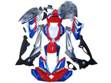 Carenados Moto BMW S1000RR 2015-2016 - Plata Rojo Azul Negro