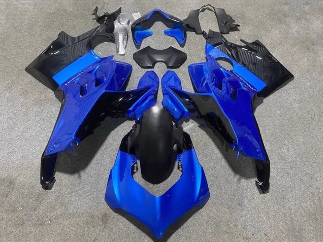 Carenados Moto Ducati Panigale V4 V4S 2020-2021 - Azul Negro Brillante