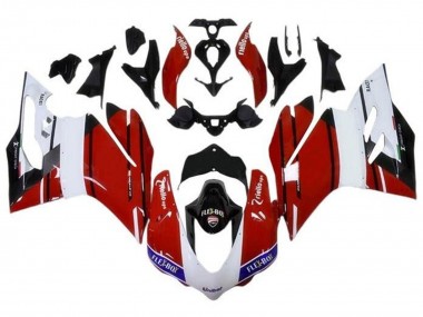 Carenados Moto Ducati 959/1299 2015-2020 - Blanco Rojo Azul Negro Brillante Unibat Flex-Box