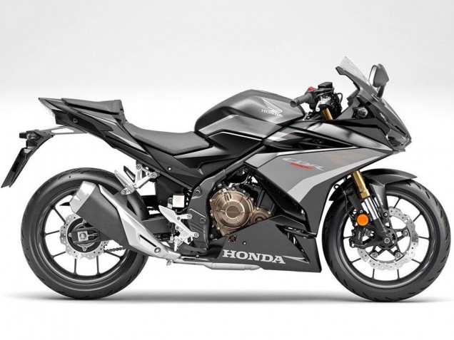 Carenados Moto Honda CBR500R 2019-2021 - Plata Negro Mate