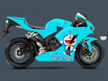 Carenados Moto Honda CBR600RR 2013-2023 - Azul Claro Doraemon