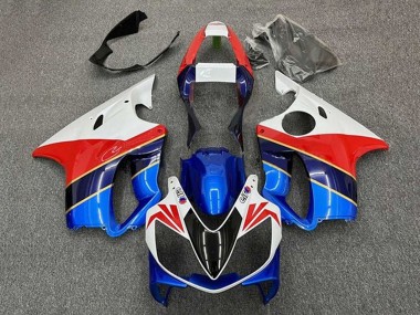 Carenados Moto Honda CBR600 F4i 2001-2003 - Blanco Rojo Azul Azul Oscuro