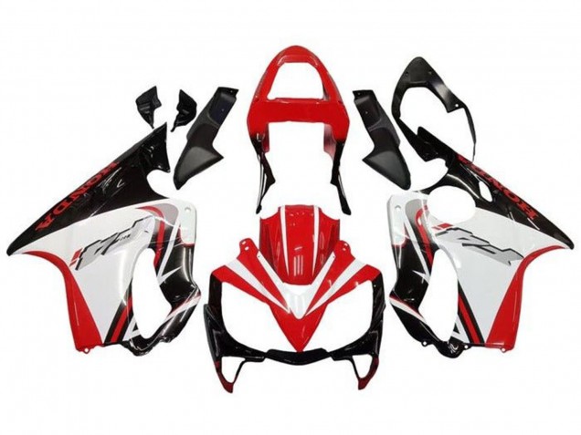 Carenados Moto Honda CBR600 F4i 2001-2003 - Blanco Rojo Negro Brillante
