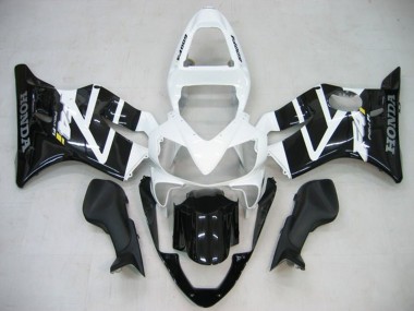 Carenados Moto Honda CBR600 F4i 2001-2003 - Blanco Negro Brillante