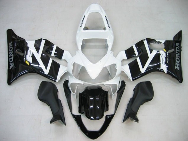 Carenados Moto Honda CBR600 F4i 2001-2003 - Blanco Negro Brillante