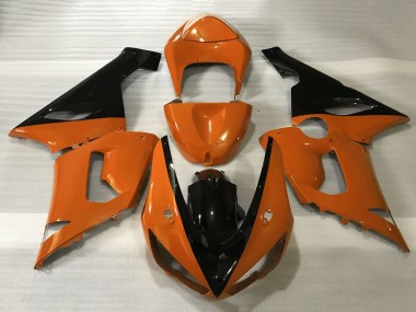 Carenados Moto Kawasaki ZX6R 2005-2006 - Naranja Negro