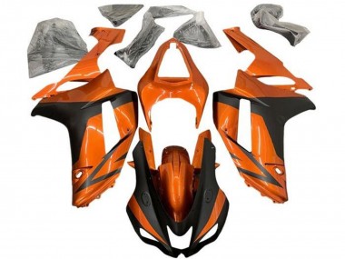 Carenados Moto Kawasaki ZX6R 2007-2008 - Naranja Negro Mate