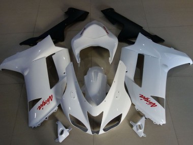 Carenados Moto Kawasaki ZX6R 2007-2008 - Blanco Rojo