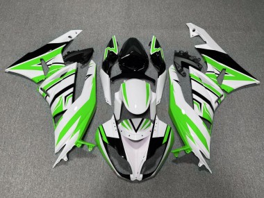 Carenado Moto Kawasaki ZX6R 2009-2012 - Blanco Verde Negro