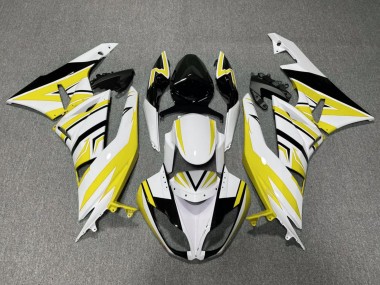 Carenados Moto Kawasaki ZX6R 2009-2012 - Blanco Amarillo Negro