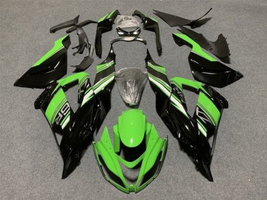 Kit Carenados Moto Kawasaki ZX6R 2013-2018 - Verde Negro Brillante