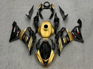 Carenados Moto Kawasaki ZX6R 2013-2018 - Oro Negro Brillante