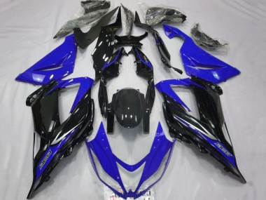 Carenados Moto Kawasaki ZX6R 2013-2018 - Azul Negro Brillante