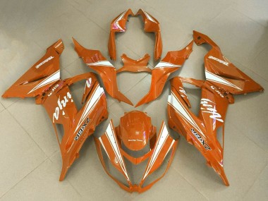 Carenados Moto Kawasaki ZX6R 2013-2018 - Naranja Blanco