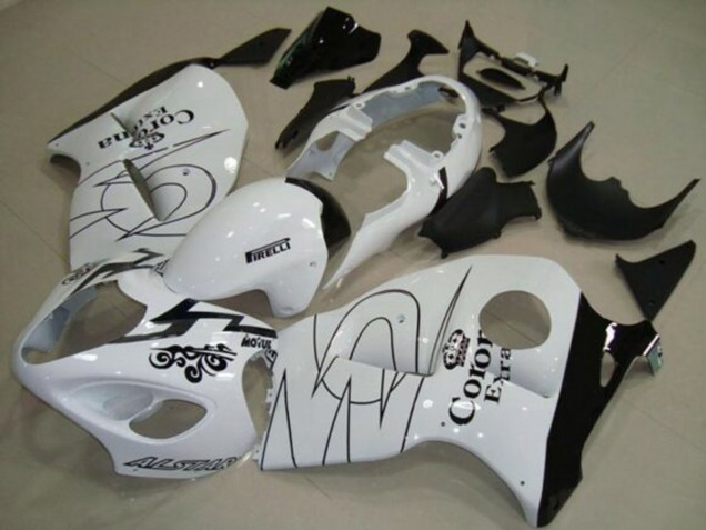 Carenados Moto Suzuki GSXR1000 1996-2007 - Blanco Negro Corona Tribal