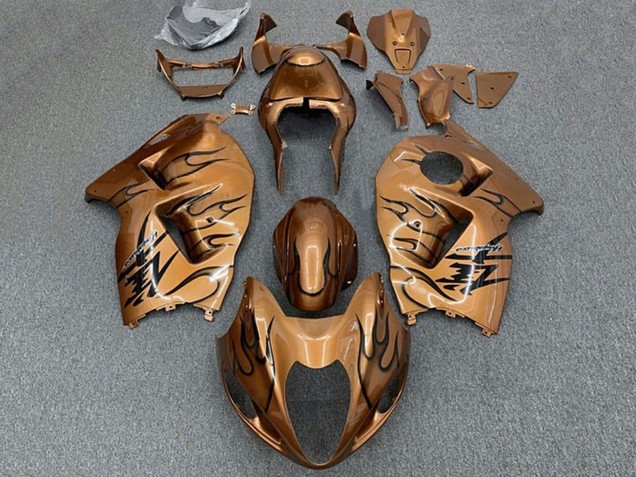 Carenados Moto Suzuki GSXR1000 1996-2007 - Brown Bronze Negro Llama