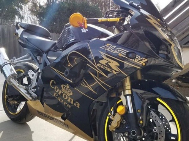 Carenados Moto Suzuki GSXR 1000 2003-2004 - Negro Oro Corona