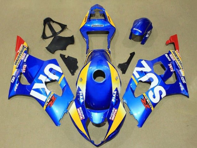 Carenados Moto Suzuki GSXR 1000 2003-2004 - Azul Amarillo Rojo Blanco Motul