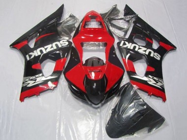 Carenados Moto Suzuki GSXR 1000 2003-2004 - Rojo Negro Plata