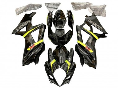 Carenados Moto Suzuki GSXR 1000 2005-2006 - Negro Amarillo Gris