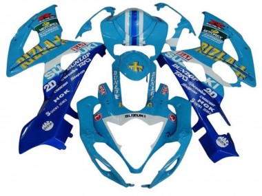 Carenados Moto Suzuki GSXR 1000 2005-2006 - Azul Blanco Raya Rizla