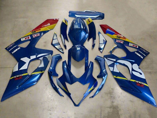 Carenados Moto Suzuki GSXR 1000 2005-2006 - Azul Blanco Amarillo Rojo