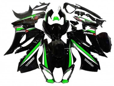 Carenados Moto Suzuki GSXR1000 2017-2024 - Negro Verde Blanco Raya