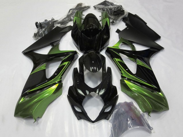 Carenados Moto Suzuki GSXR 1000 2007-2008 - Verde Negro Brillante