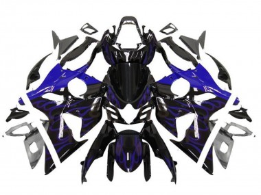 Carenados Moto Suzuki GSXR 1000 2009-2016 - Negro Brillante Azul Llama